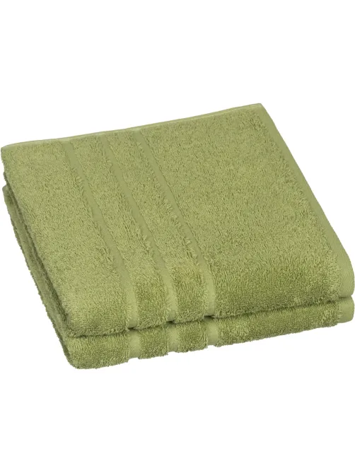 Полотенце махровое Luscan/бордюр 500г/м2, 50х90, оливковый, 2 шт/уп