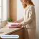 Набор полотенец махровых Luscan/бордюр 450г/м2, 50x90/70x140, розовый