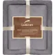 Набор полотенец махровых Luscan 300г/м2, 35x75/70x140 см серый
