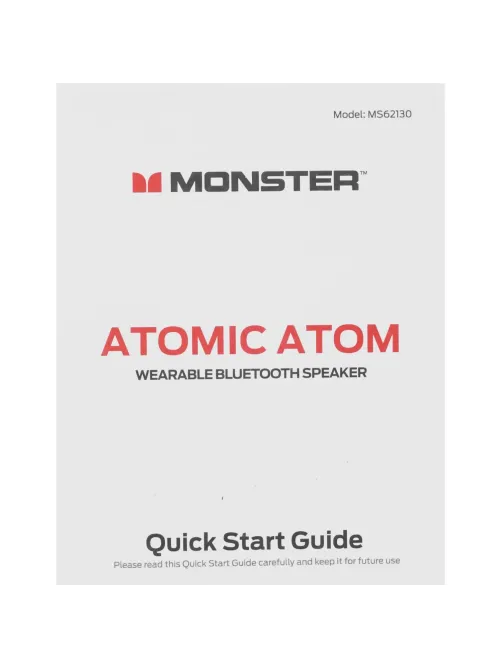 Портативная акустика Monster Atomic Atom, красная