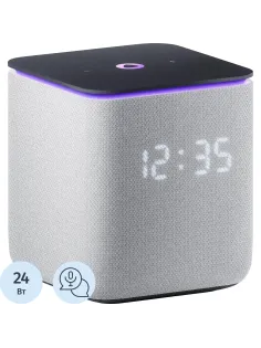 Умная колонка Яндекс Станция Миди с Алисой, с Zigbee, серый (YNDX-00054GRY)