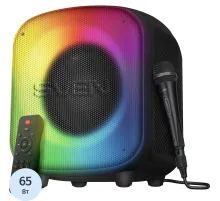 Акустическая система Sven PS-555, черный, 65Вт, BT/USB/microSD, пульт,аккум