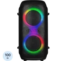 Портативная акустика АС PS-800, черн (100 Вт, TWS, BT, FM, USB, 4400мАxч)