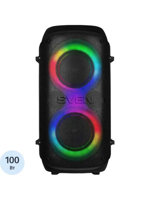 Портативная акустика АС PS-800, черн (100 Вт, TWS, BT, FM, USB, 4400мАxч)