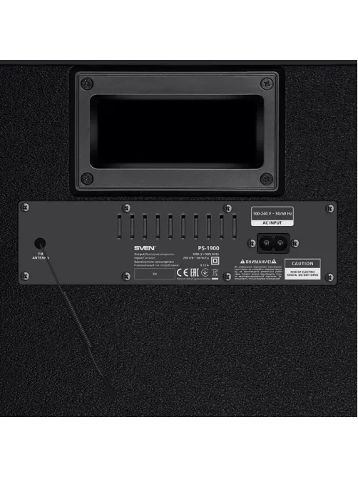 Акустическая система Sven PS-1900, 2x500Вт, TWS, FM/USB, LED-дисплей