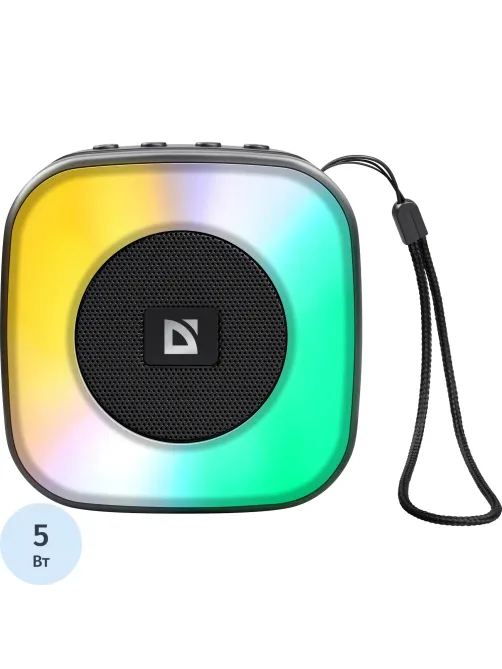 Портативная акустика Defender Enjoy 30, 5Вт, BT/Light/FM/USB/TF/Type-C
