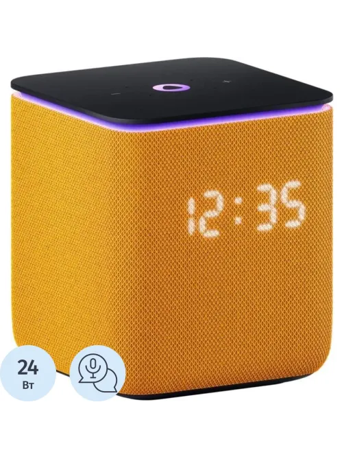 Умная колонка Яндекс Станция Миди с Алисой с Zigbee, оранж (YNDX-00054ORG)