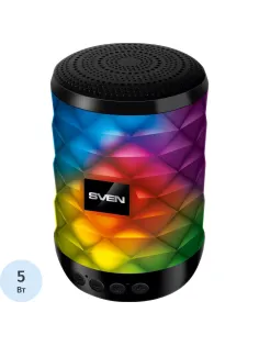 Портативная акустика SVEN PS-55 black, 5Вт, FM/USB/SD, черный (SV-021146)