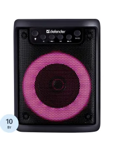 Акустическая система Defender Funky 10Вт, Light/BT/FM/USB/MIC/AUX