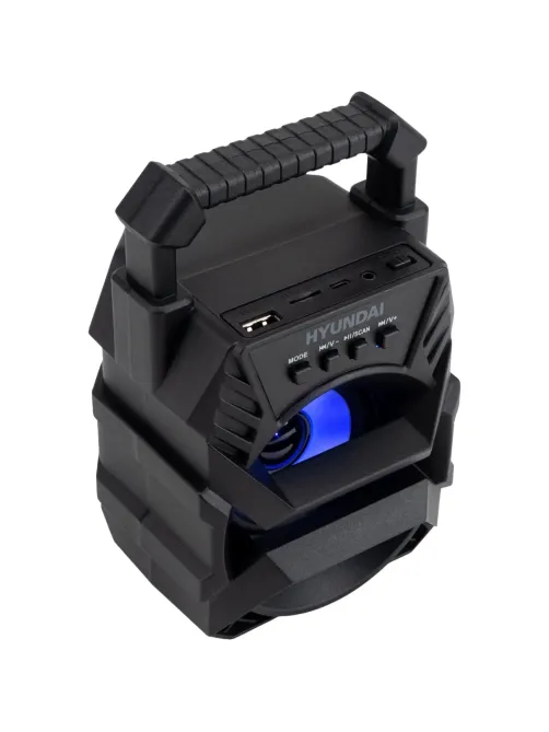 Портативная акустика Hyundai H-PS1000 черный 9W 1.0 BT/USB 10м 500mAh