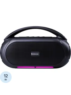 Акустическая система Defender Beatbox 12 12Вт, BT/FM/USB/TF/MIC/RGB