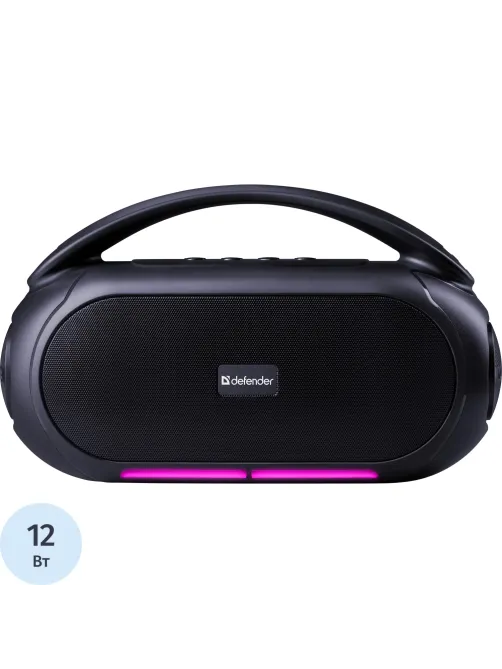 Акустическая система Defender Beatbox 12 12Вт, BT/FM/USB/TF/MIC/RGB