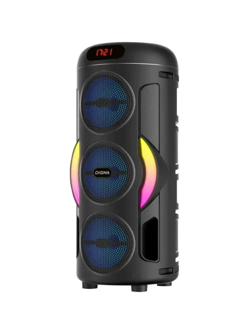 Акустическая система Digma D-MC1721 черный 10Вт/FM/USB/BT/micro SD