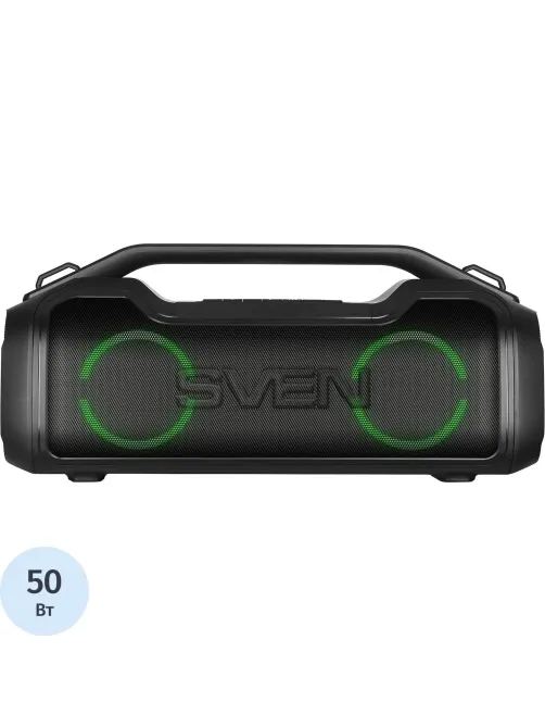 Акустическая система Sven PS-390, 2x25Вт, IPx5, TWS, microSD, аккум