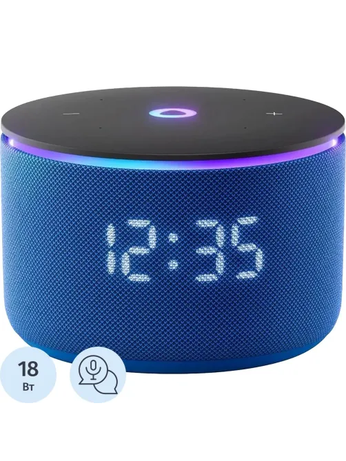 Умная колонка Яндекс Станция Мини 3 Про, Zigbee, синий (YNDX-00059BLU)