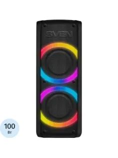 Портативная акустика АС PS-710, черн (100 Вт, TWS, BT, FM, 4400мАxч)