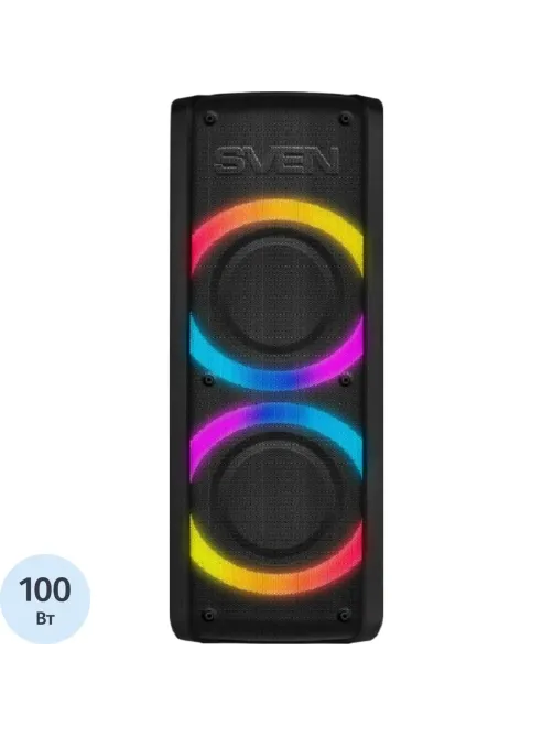 Портативная акустика АС PS-710, черн (100 Вт, TWS, BT, FM, 4400мАxч)