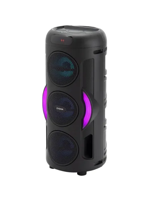 Акустическая система Digma D-MC1721 черный 10Вт/FM/USB/BT/micro SD