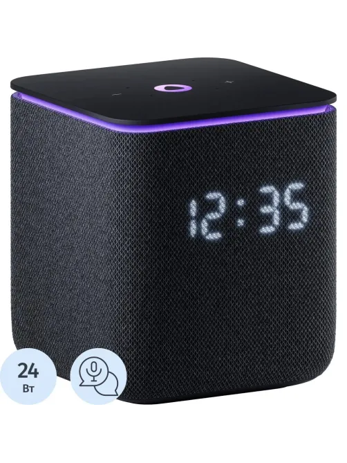Умная колонка Яндекс Станция Миди с Алисой с Zigbee, черный (YNDX-00054BLK)