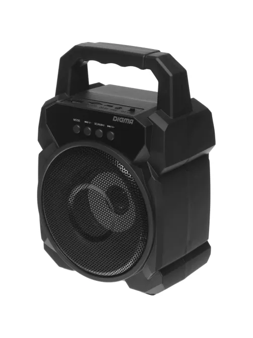 Портативная акустика Digma D-PS1500 черный 10W 1.0 BT 10м 500mAh (SP1500B)