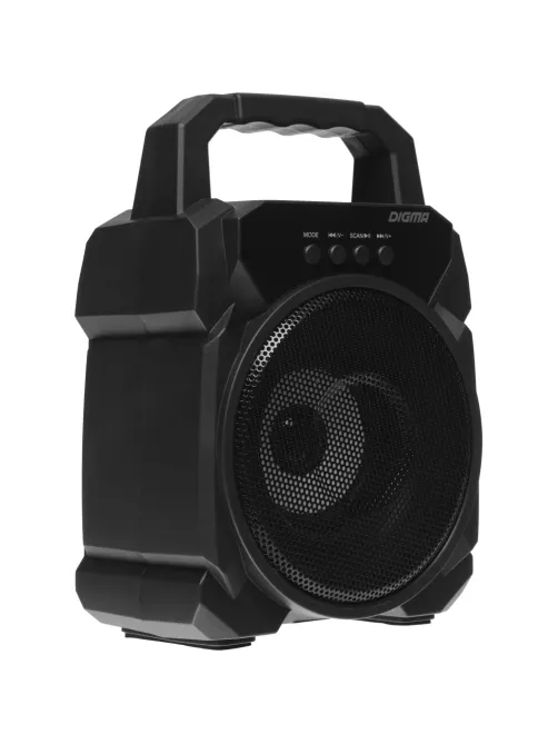 Портативная акустика Digma D-PS1500 черный 10W 1.0 BT 10м 500mAh (SP1500B)