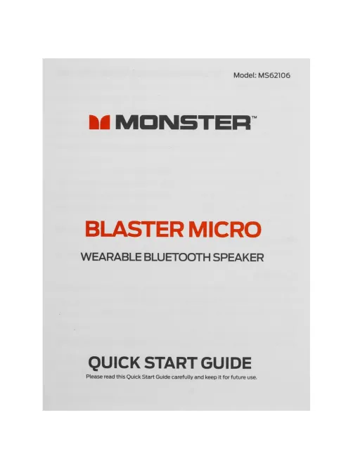 Портативная акустика Monster Blaster Micro, чёрная