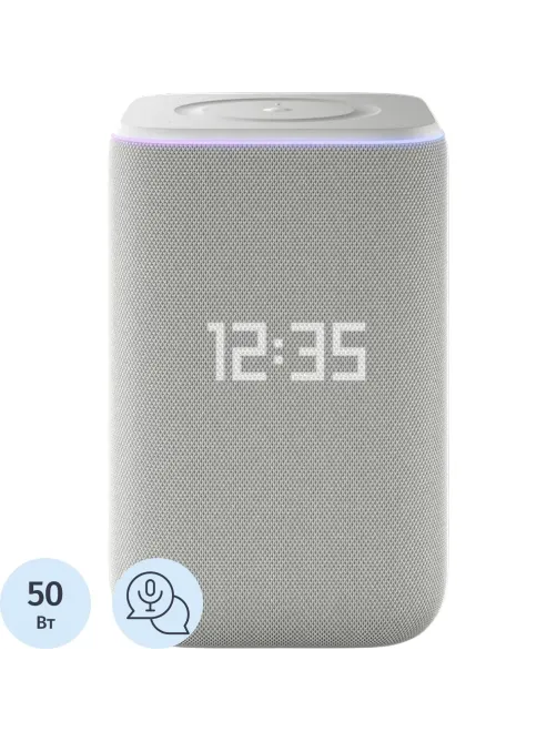 Умная колонка Яндекс Станция 3 с Алисой, Zigbee, серый (YNDX-00060GRY)