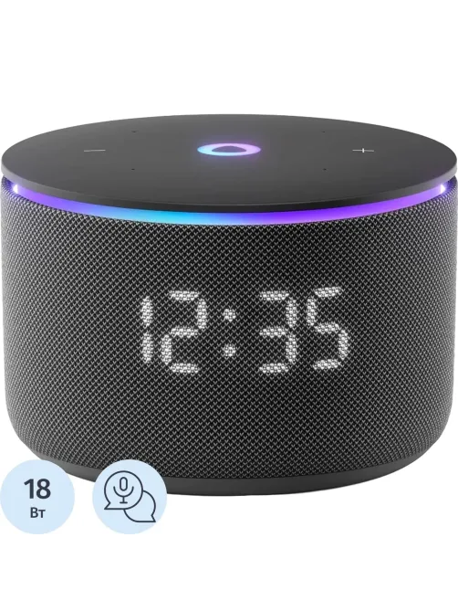 Умная колонка Яндекс Станция Мини 3 Про, Zigbee, чёрный (YNDX-00059BLK)