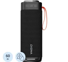 Акустическая система Digma D-PS1522 черный 60W 2.0 BT 10м 3000mAh (PS1522B)