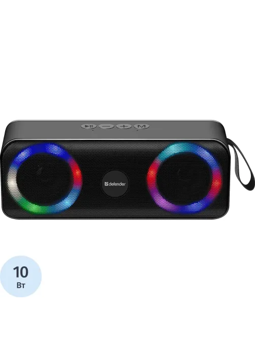 Акустическая система Defender Q1 10Вт, Light/BT/FM/USB/TF/AUX