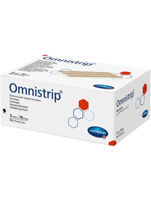 Полоски на швы (стер. по 5шт) 3х76мм,250 шт/уп OMNISTRIP REF 5406825/540681