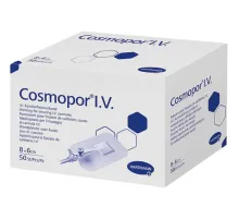 Повязка д/фикс.катетера 8х6см  50шт/уп COSMOPOR I.V. 9008055