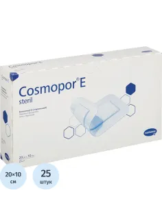 Повязка самоклеящ. стер п/операц. 20см х 10см,COSMOPOR, 25 шт/уп