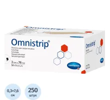 Полоски на швы (стер. по 5шт) 3х76мм,250 шт/уп OMNISTRIP REF 5406825/540681