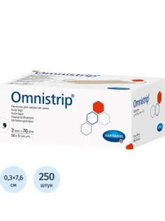 Полоски на швы (стер. по 5шт) 3х76мм,250 шт/уп OMNISTRIP REF 5406825/540681