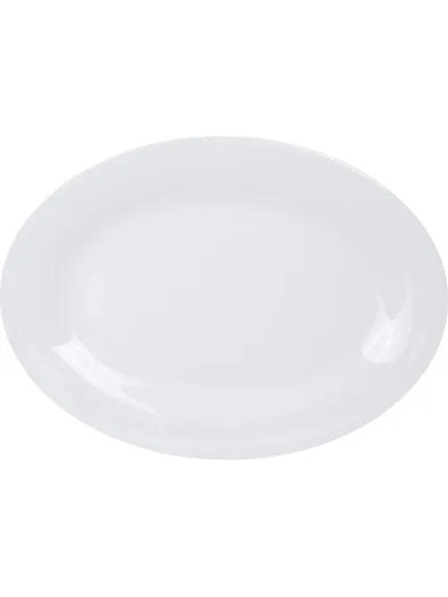 Блюдо овальное Chan Wave Classic, фарфор, белое, 300мм, фк0128