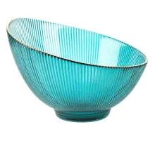 Салатник Frost stripe (зелен)d=17,2см h=12,5см v=650мл(стекло),9950317-4