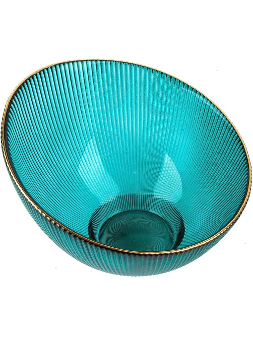 Салатник Frost stripe (зелен)d=17,2см h=12,5см v=650мл(стекло),9950317-4