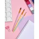 Набор кистей Комус Класс Kitty stickers пони,кр(№2,5)пл(№8)3шт в уп.с европ