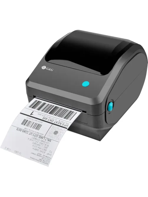 Этикет-принтер G&G GG-D410 203dpi 152мм/с/USB для печ.накл. черный