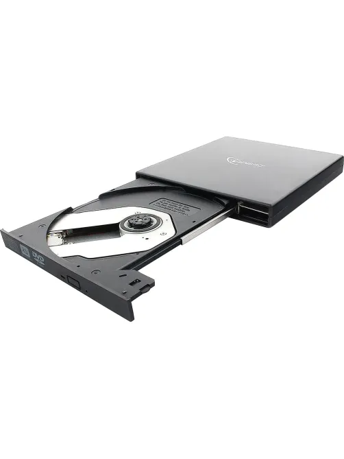 Привод DVD Gembird DVD-USB-02 пластик, черный USB 2.0