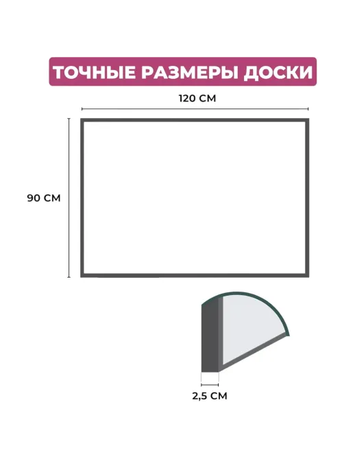 Доска Софтборд  90х120 деревян. рама