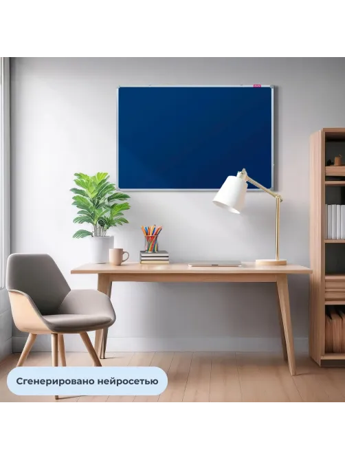 Доска текстильная для информ. 60х90 синяя Attache Россия