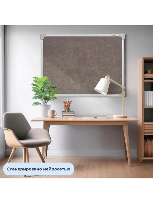 Доска Софтборд текст.100х150 Комус серый агат