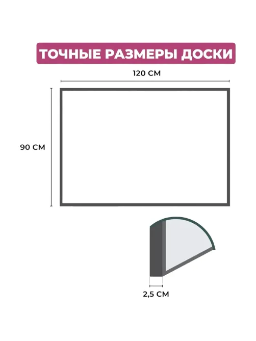 Доска пробковая Attache 90х120см деревян. рама Россия
