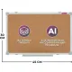 Доска пробковая Attache Iron 30х45 металл. рама