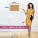 Доска пробковая Attache 30х45см деревян. рама, Россия