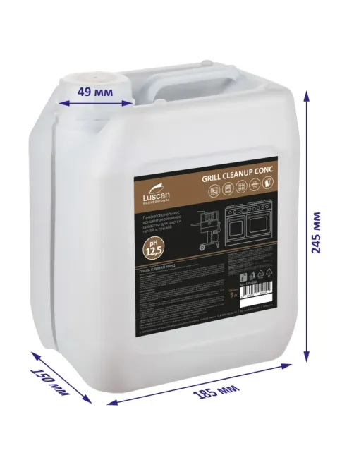 Профхим от пригаров щел д/чистки духовок Luscan Prof/Grill Cleanup Conc, 5л
