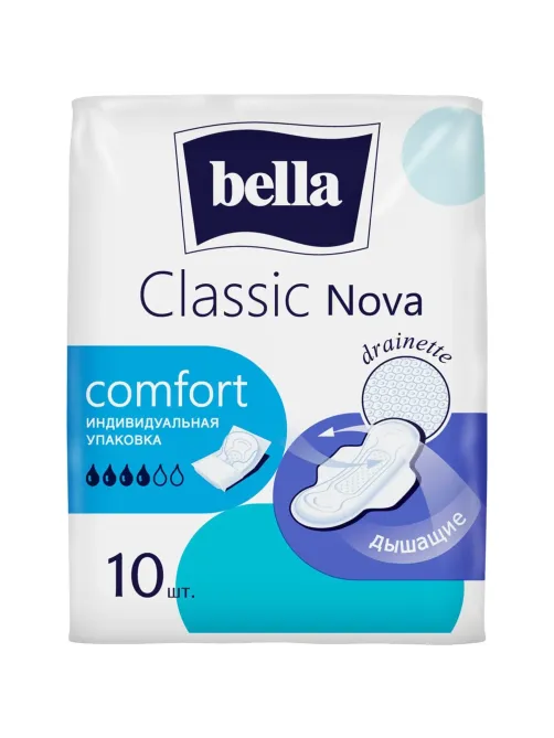 Прокладки женские гигиенические bella Classic Nova Сomfort, 10 шт./уп.