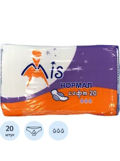 Прокладки женские МИС Нормал софт 3капли 20шт/уп